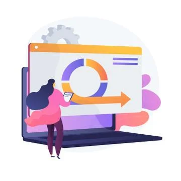 Analytical software vector concept metaphor Stock Illustration