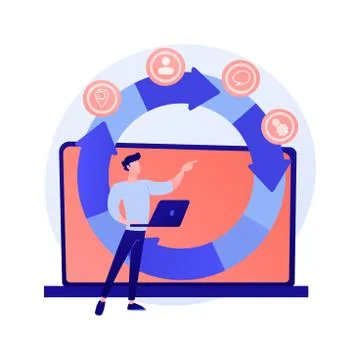 Analytical software vector concept metaphor Stock Illustration