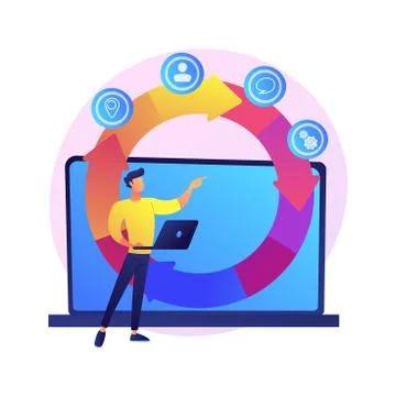 Analytical software vector concept metaphor Stock Illustration