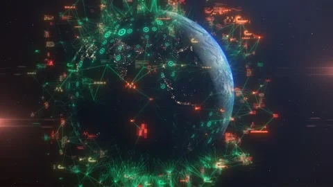 Analytics Algorithm Deep Learning Global Data Integration Video stock 274176299