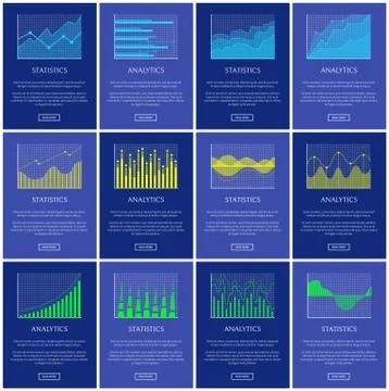 Analytics and Statistics Chart Vector Illustration 库存插图
