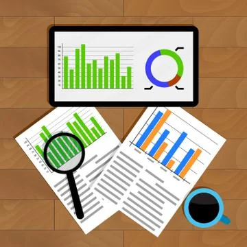 Analytics and statistics Stock Illustration