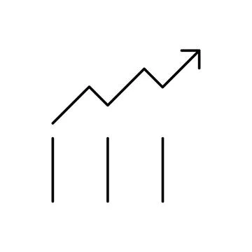 Analytics, arrow, SEO icon. Simple line, outline vector elements of commerce Illustrazione stock