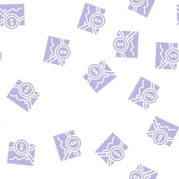 Analytics business chart glyph vector seamless pattern Illustrazione stock