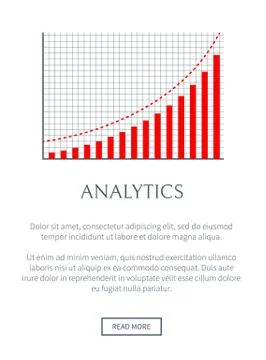 Analytics Business Chart Page Vector Illustration Stock Illustration