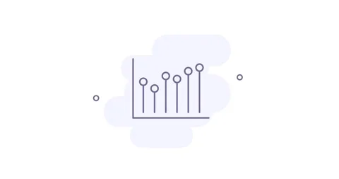 analytics chart 2d animated outline icon | Stock Video | Pond5