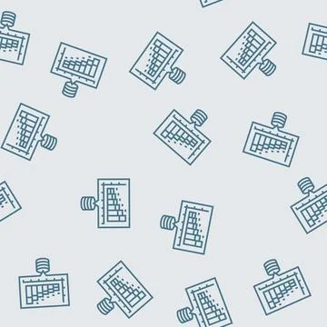 Analytics chart big data line seamless pattern Stock Illustration