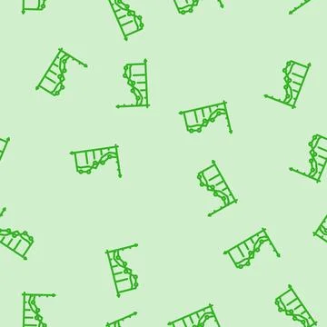 Analytics chart big data line vector seamless pattern Stock Illustration