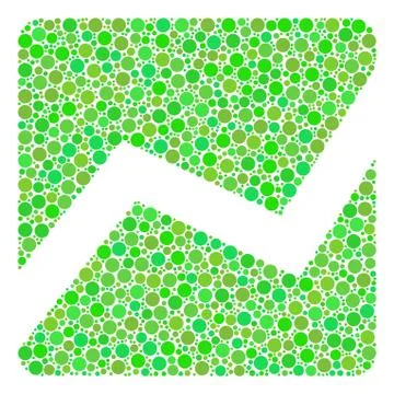 Analytics Chart Collage of Circles Stockillustratie