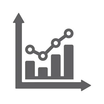 Analytics, chart, graph gray icon Stock Illustration
