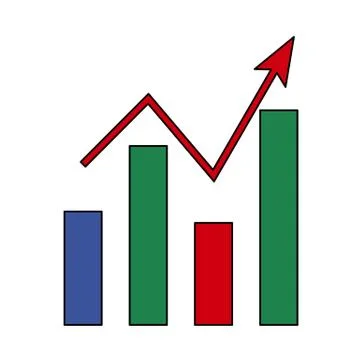 Analytics Chart Icon Stock Illustration