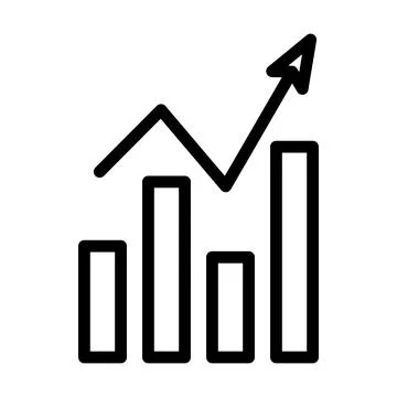 Analytics Chart Icon Stock Illustration