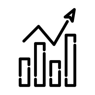 Analytics Chart Icon Stock Illustration