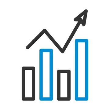 Analytics Chart Icon Stock Illustration