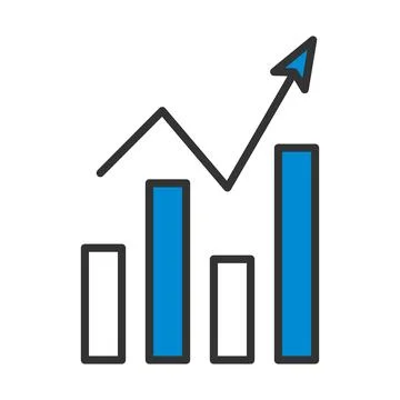 Analytics Chart Icon Stock Illustration
