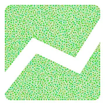 Analytics Chart Mosaic of Dots イラスト素材