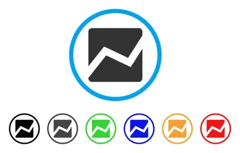 Analytics Chart Rounded Icon イラスト素材