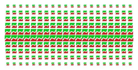 Analytics Chart Shape Halftone Pattern Illustrazione stock