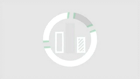 Analytics Chart Statistics Icon Animation Transparent Background 스톡 동영상 335279513