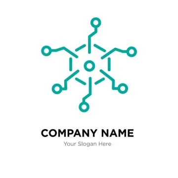 Analytics company logo design template Stock Illustration