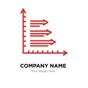 Analytics company logo design template Stock Illustration