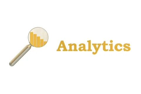 Analytics concept 3D rendering Stock Illustration