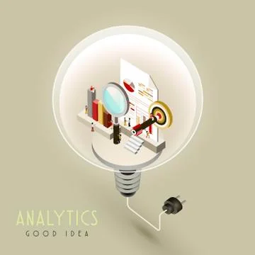 Analytics concept design Stock Illustration