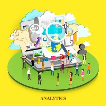 Analytics concept Stock Illustration