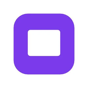 Analytics Dashboard Icon Color Rounded Square Button Business Finance Symbol Stock Illustration