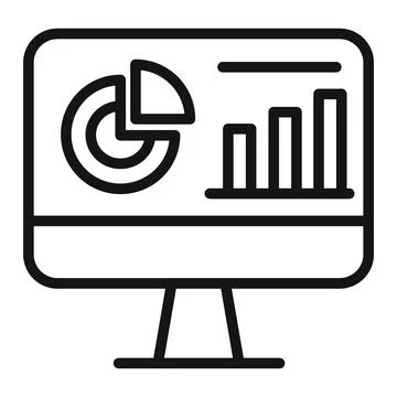 Analytics Dashboard Icon Perfect for Business Insights Stock Illustration
