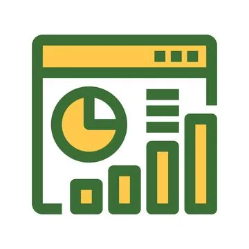 Analytics Dashboard Line Icon, Outline Symbol for Data Monitoring, Performa.. Stock Illustration