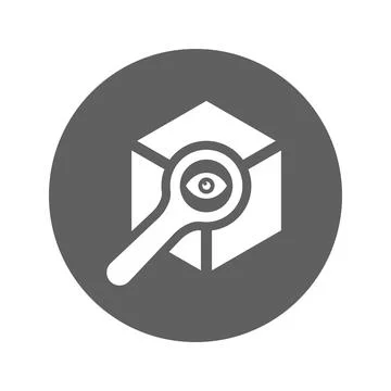 Analytics, data, eye icon.Outline vector. Stock Illustration