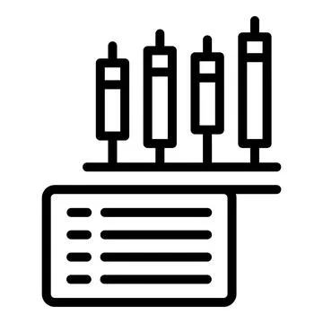 Analytics data icon outline vector. Graph research 스톡 일러스트