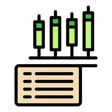 Analytics data icon vector flat Stock Illustration