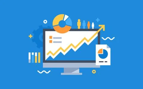 Analytics data Stock Illustration