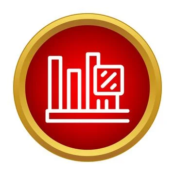 Analytics data visualization icon representing business growth イラスト素材