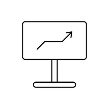 Analytics, display, SEO icon. Simple line, outline vector elements of commerce Illustrazione stock