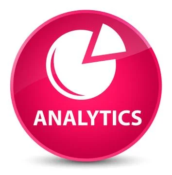 Analytics (graph icon) elegant pink round button Stock Illustration