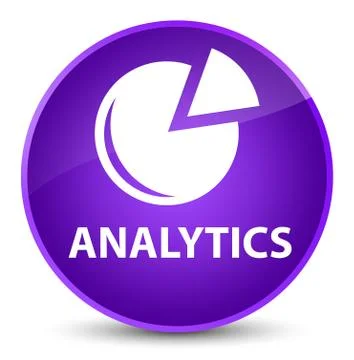 Analytics (graph icon) elegant purple round button イラスト素材