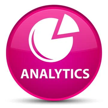 Analytics (graph icon) special pink round button Stock Illustration