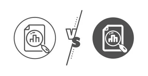 Analytics graph line icon. Column chart sign. Vector 库存插图
