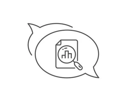 Analytics graph line icon. Column chart sign. Vector 库存插图