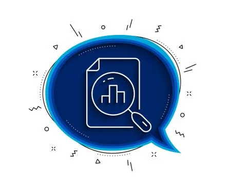 Analytics graph line icon. Column chart sign. Vector Illustrazione stock