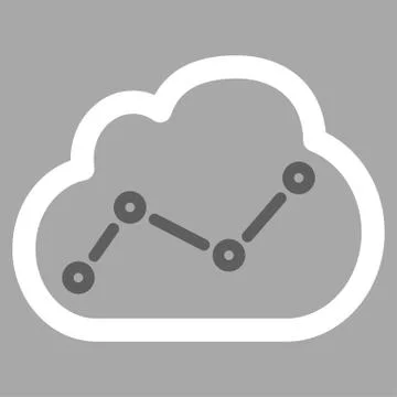 Analytics icon from Business Bicolor Set Illustrazione stock