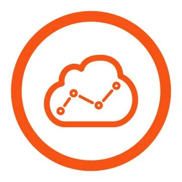 Analytics icon Illustrazione stock