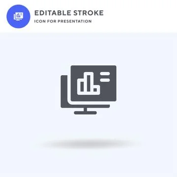 Analytics icon vector, filled flat sign, solid pictogram isolated on white, logo Stock Illustration