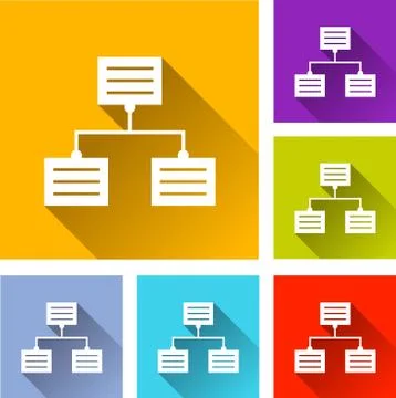 Analytics icons Stock Illustration