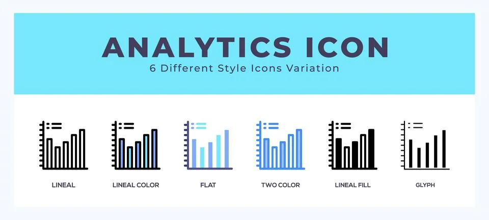 Analytics icons set. Different style of icons simple vector illustration. 스톡 일러스트