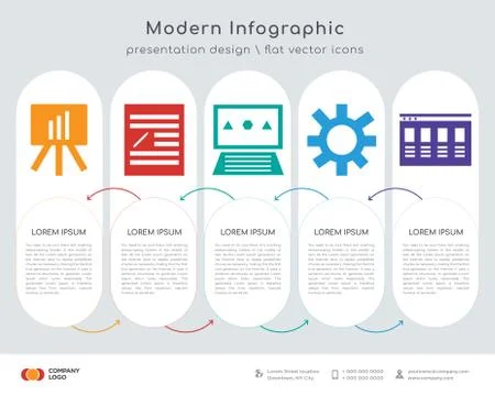 Analytics infographics design Stock Illustration