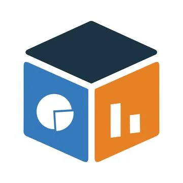 Analytics, olap, big data icon. Simple editable vector design isolated on a.. Stock Illustration